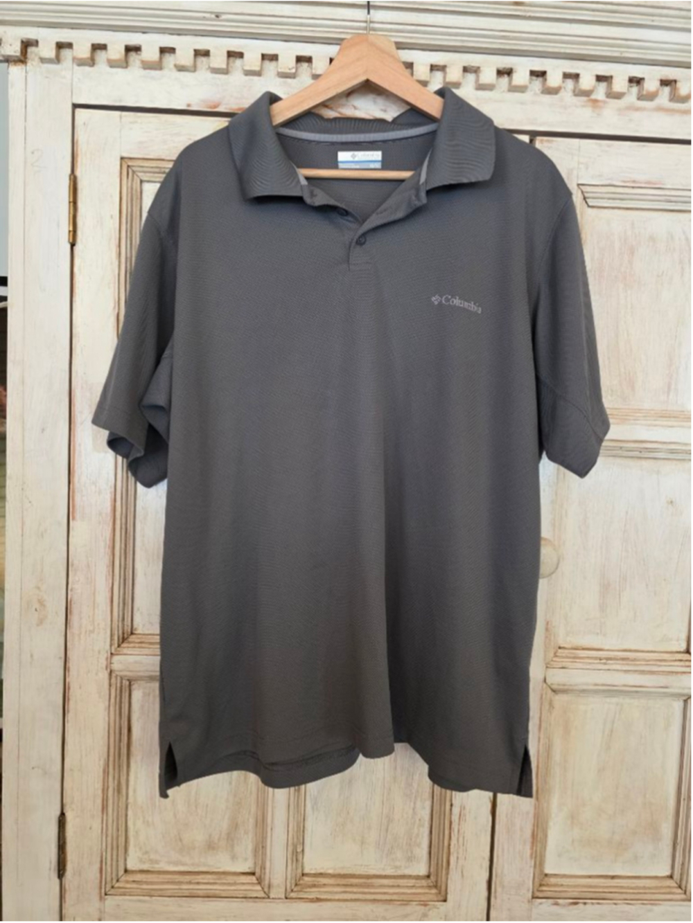 Men's Columbia Gray Polo Shirt XL